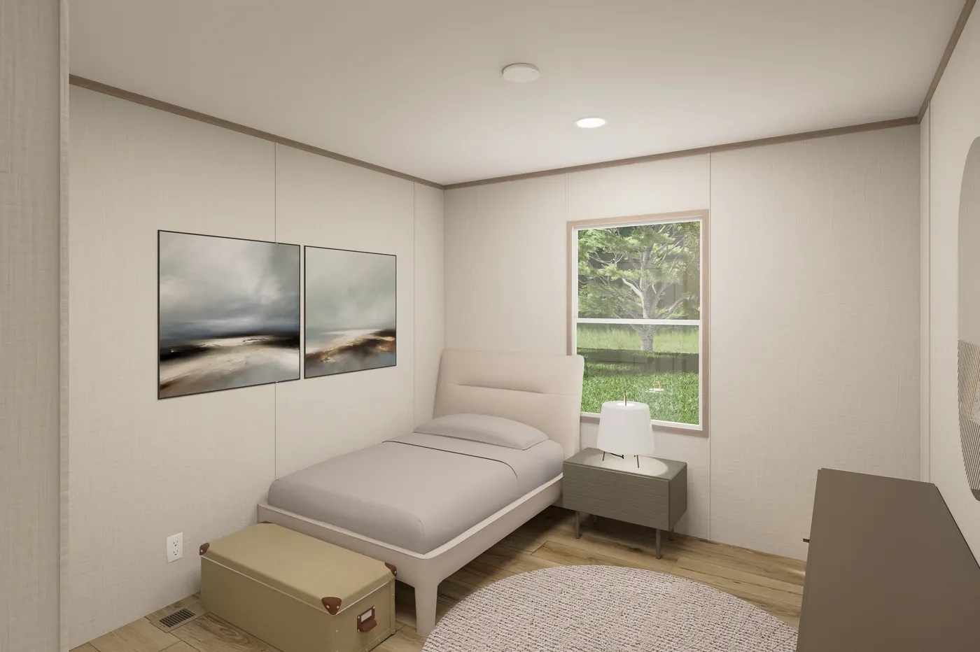 The ULTRA FLEX Bedroom. This Manufactured Mobile Home features 4 bedrooms and 2 baths.