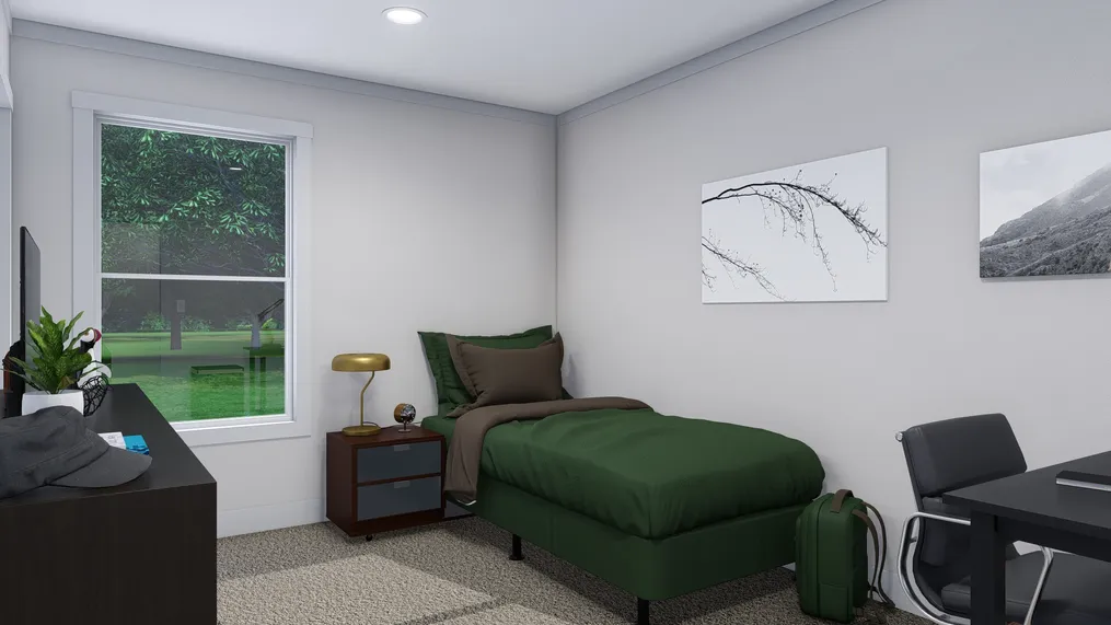 The LOVELY DAY Guest Bedroom. This Manufactured Mobile Home features 4 bedrooms and 2 baths.