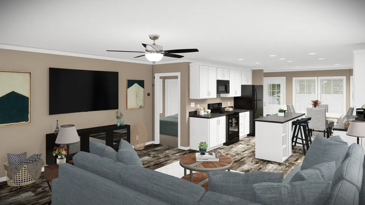 The THE MAVERICK Foyer. This Manufactured Mobile Home features 3 bedrooms and 2 baths.