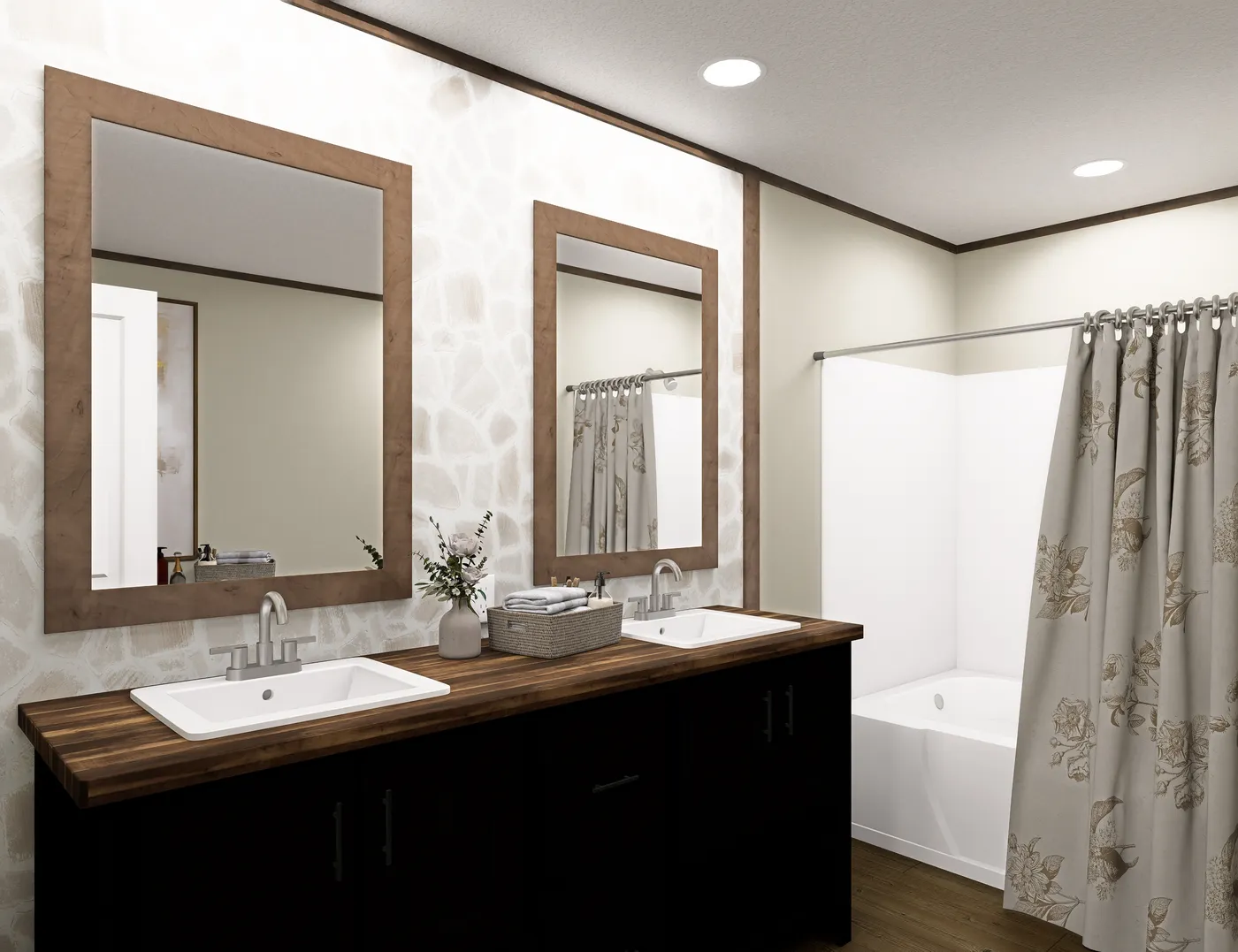 The FIJI Primary Bathroom. This Manufactured Mobile Home features 3 bedrooms and 2 baths.