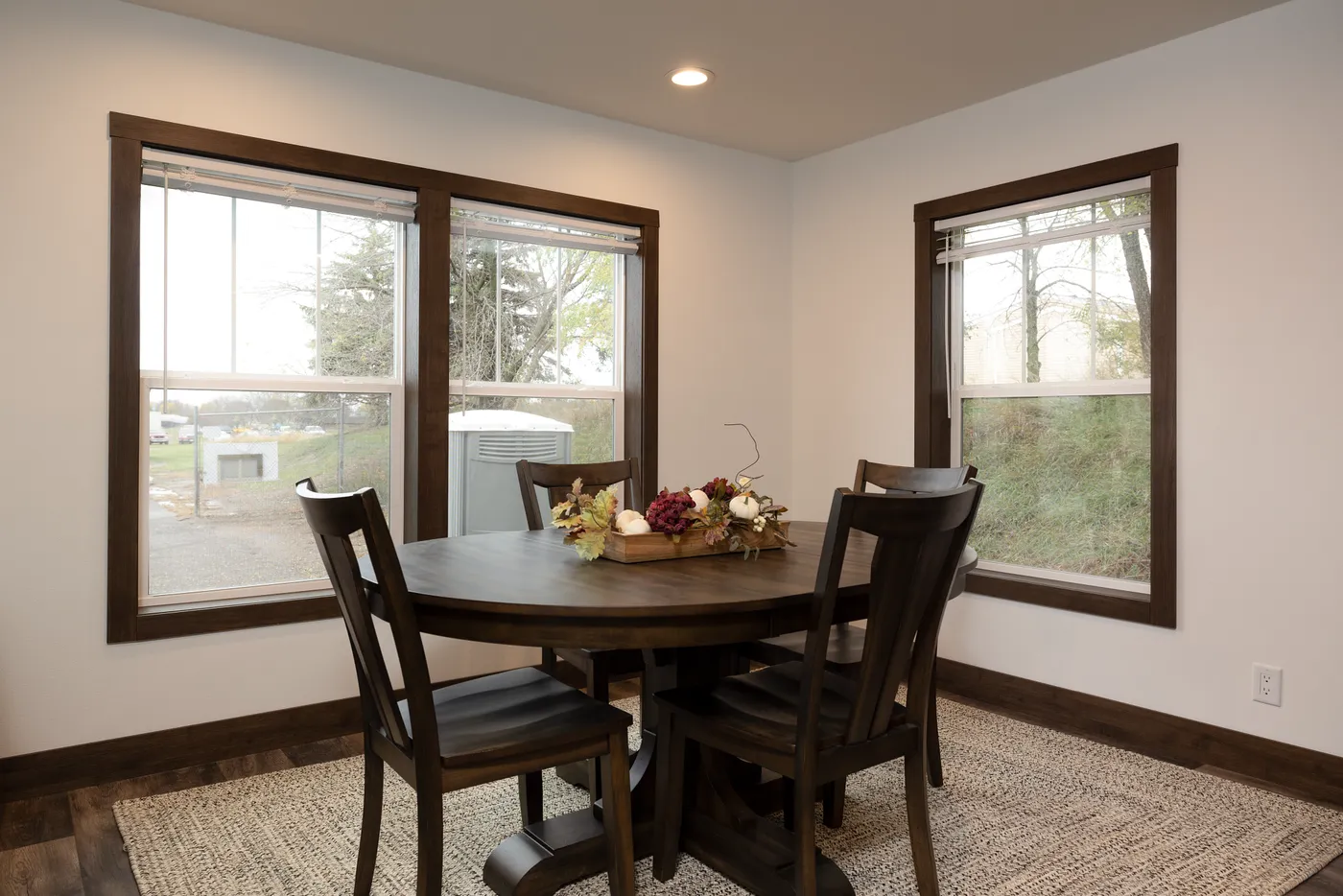 The RAMSEY 75 Dining Room. This Manufactured Mobile Home features 4 bedrooms and 2 baths.