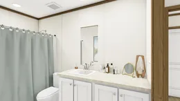 The EMPOWER Guest Bathroom. This Manufactured Mobile Home features 4 bedrooms and 2 baths.