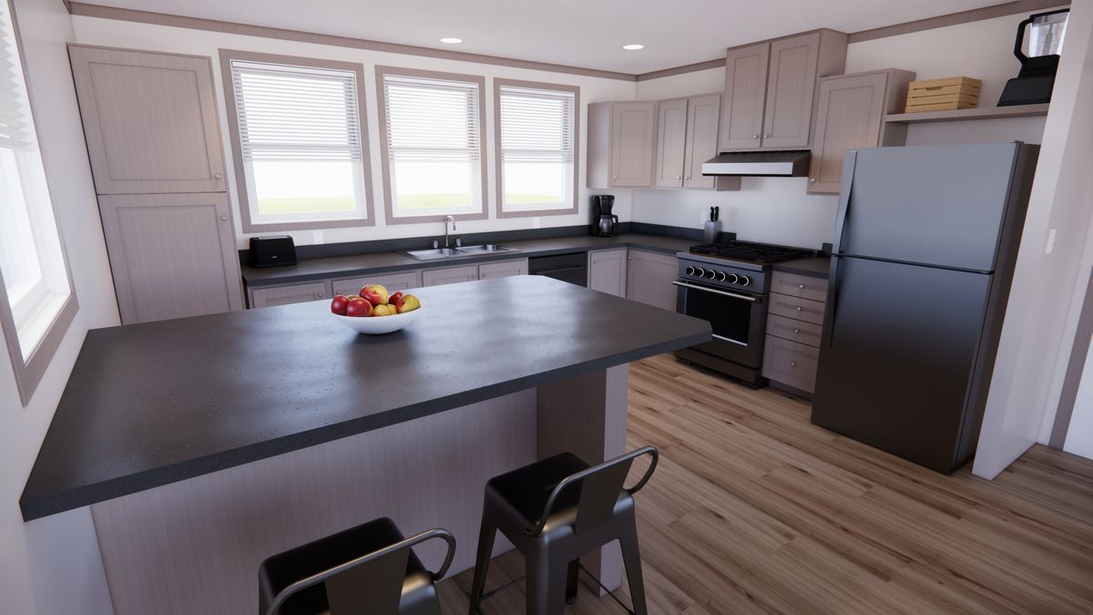 The 6016-4203 ADRENALINE Kitchen. This Manufactured Mobile Home features 2 bedrooms and 2 baths.