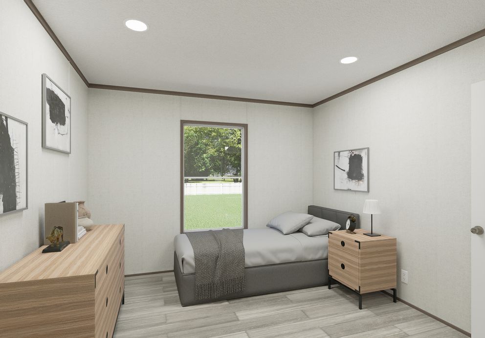 The THE MOUNTAINEER 64 Bedroom. This Manufactured Mobile Home features 3 bedrooms and 2 baths.