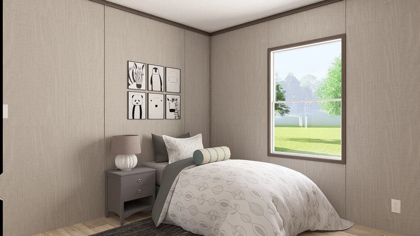 The ULTRA PRO 3 BR 28X60 Bedroom. This Manufactured Mobile Home features 3 bedrooms and 2 baths.