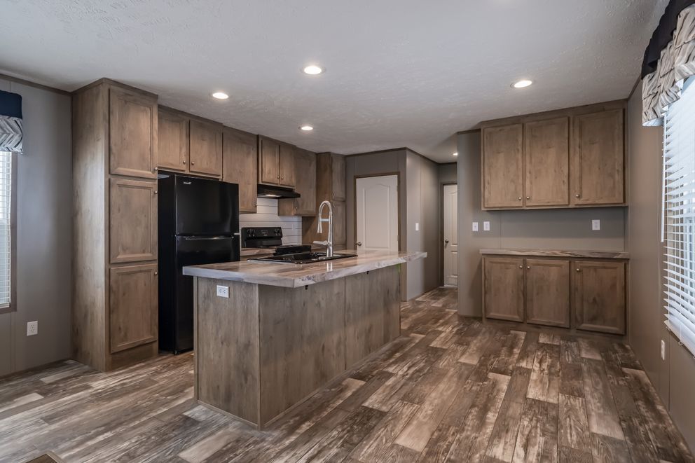 The PEYTON Exterior. This Manufactured Mobile Home features 3 bedrooms and 2 baths.