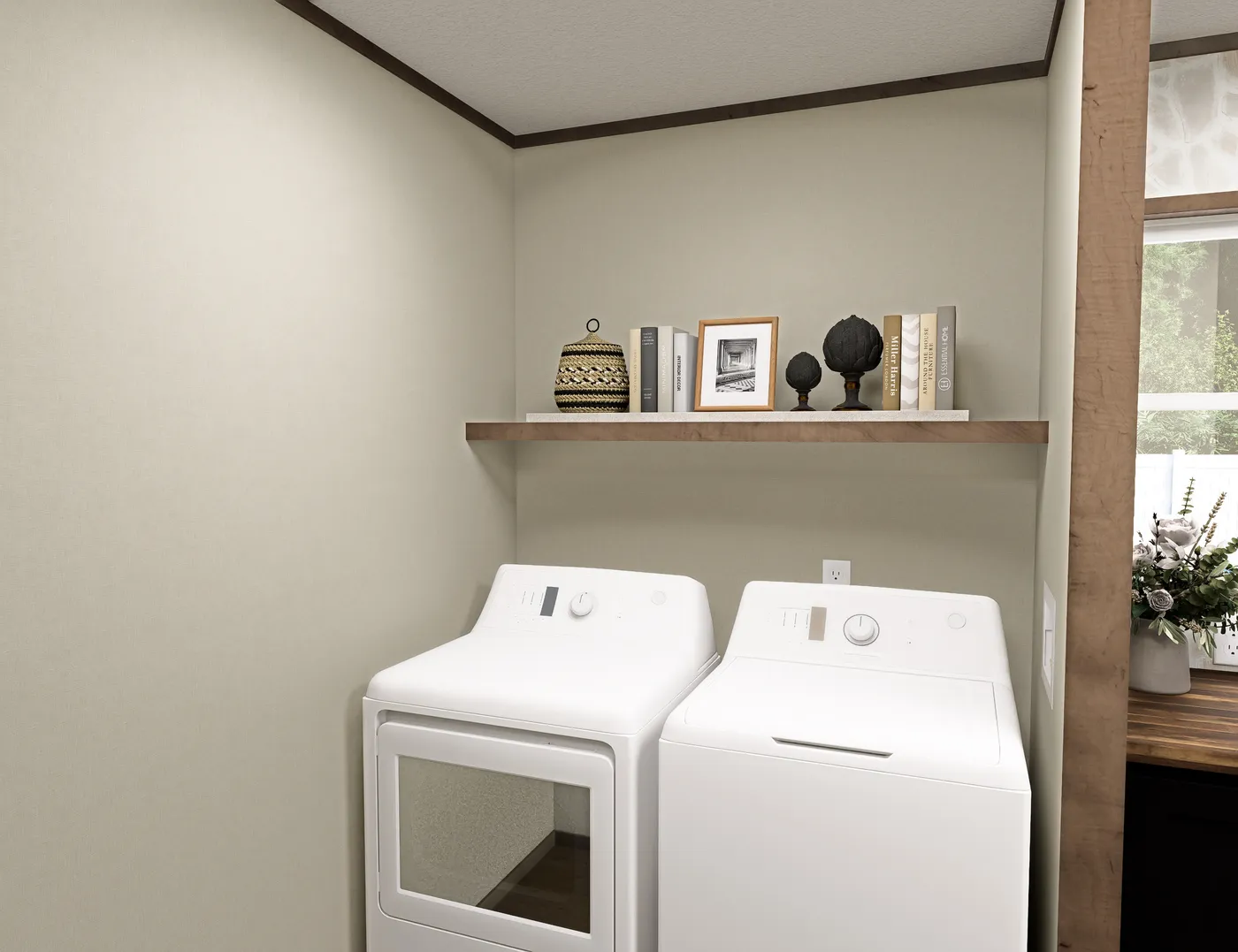 The FIJI Utility Room. This Manufactured Mobile Home features 3 bedrooms and 2 baths.