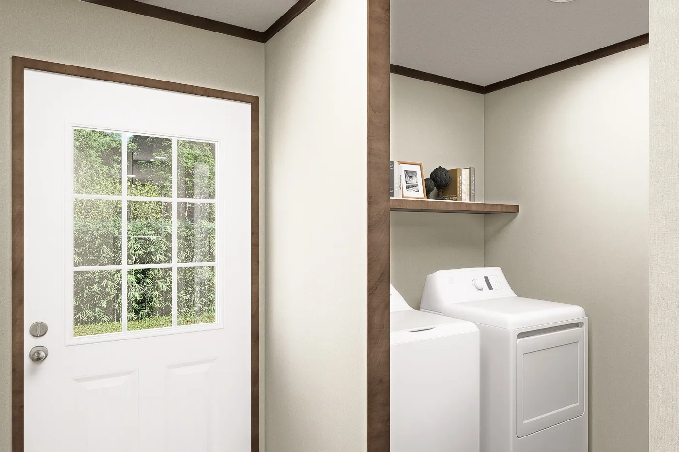 The SNOWCAP Utility Room. This Manufactured Mobile Home features 4 bedrooms and 3 baths.