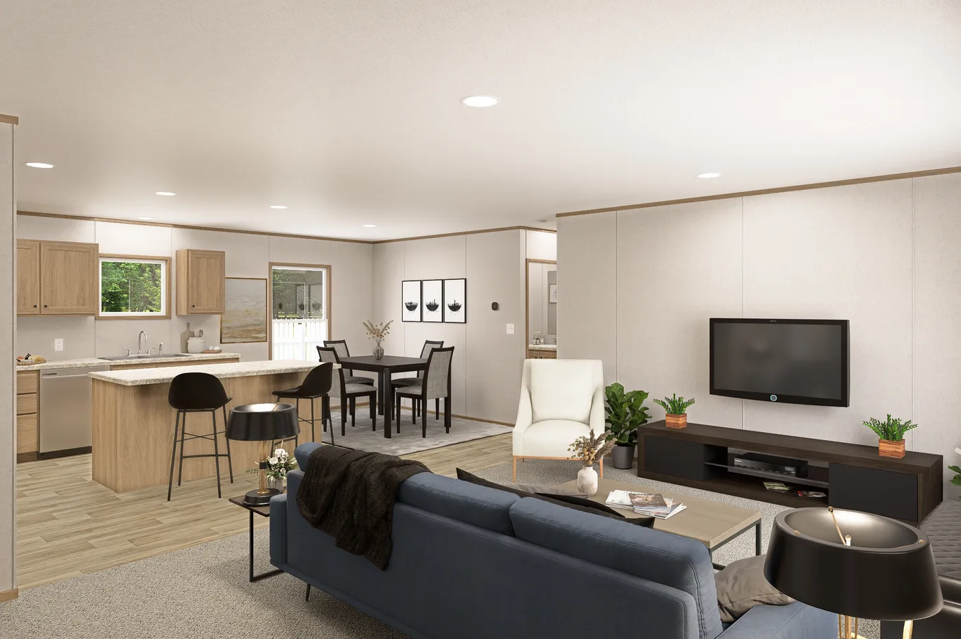 The THE EAGLE 52 Foyer. This Manufactured Mobile Home features 3 bedrooms and 2 baths.