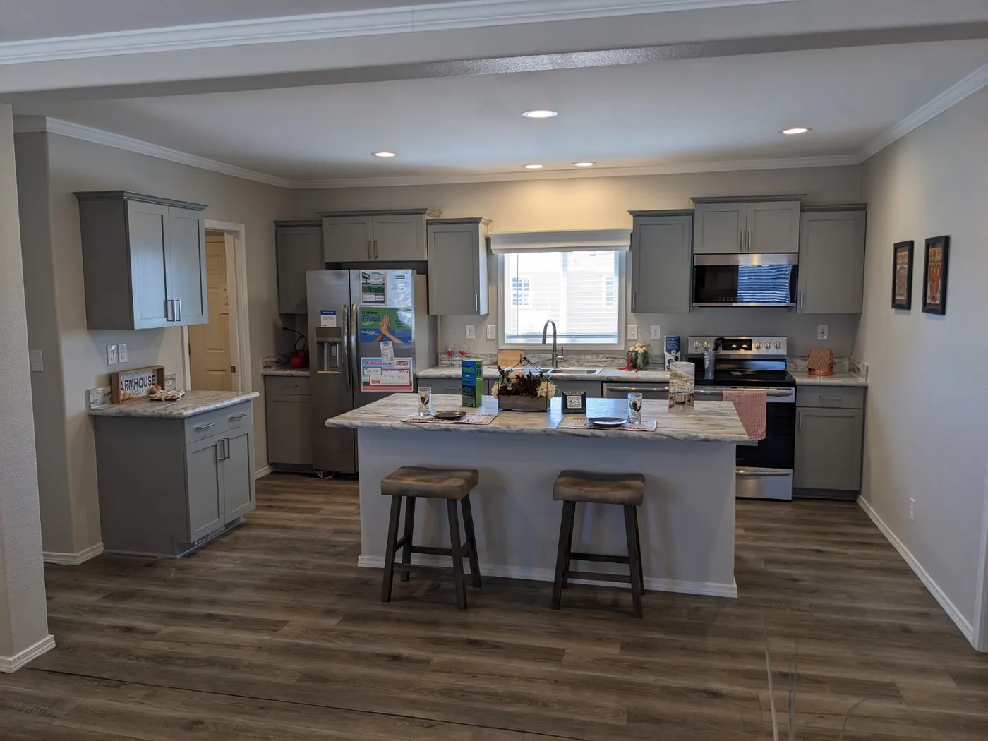 The CATALINA Kitchen. This Manufactured Mobile Home features 3 bedrooms and 2 baths.
