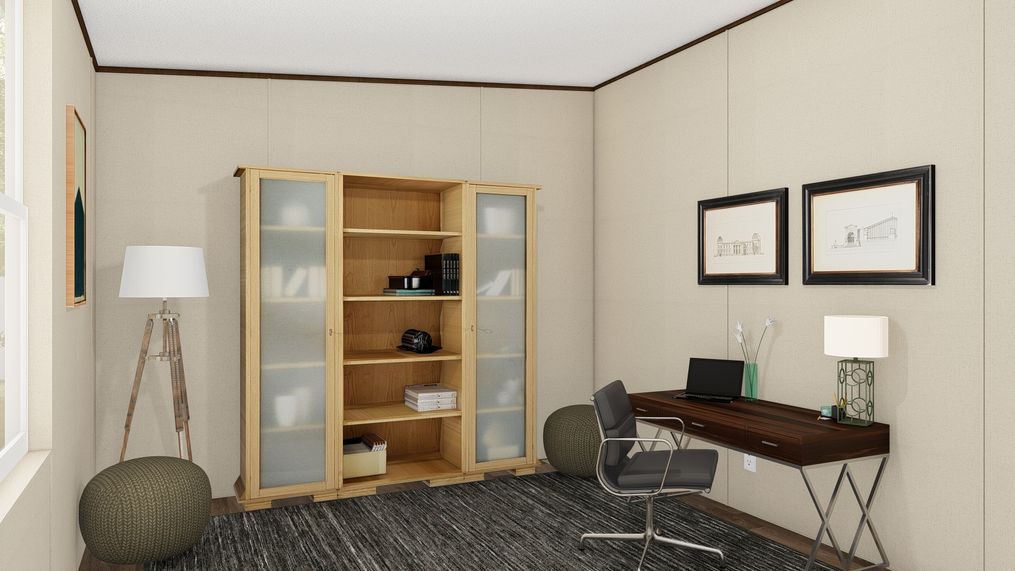 The TRIUMPH Guest Bedroom. This Manufactured Mobile Home features 5 bedrooms and 3 baths.