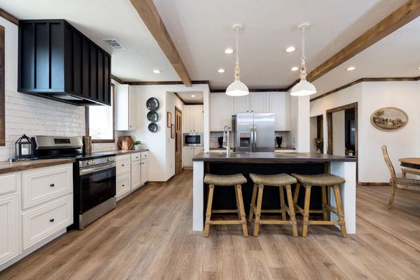 The ARABELLA Kitchen. This Manufactured Mobile Home features 3 bedrooms and 2 baths.