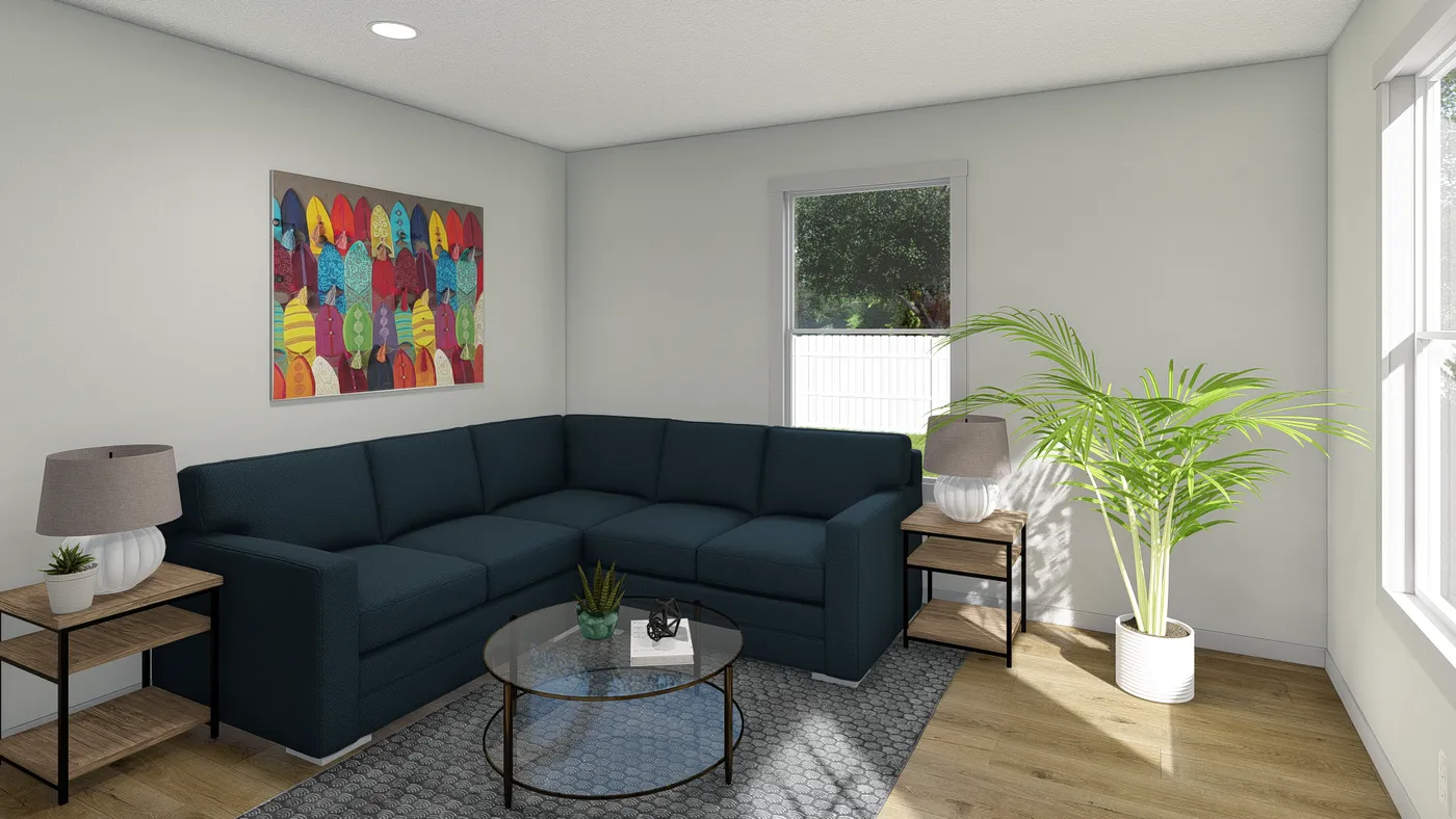 The ROCKET MAN Den. This Manufactured Mobile Home features 3 bedrooms and 2 baths.