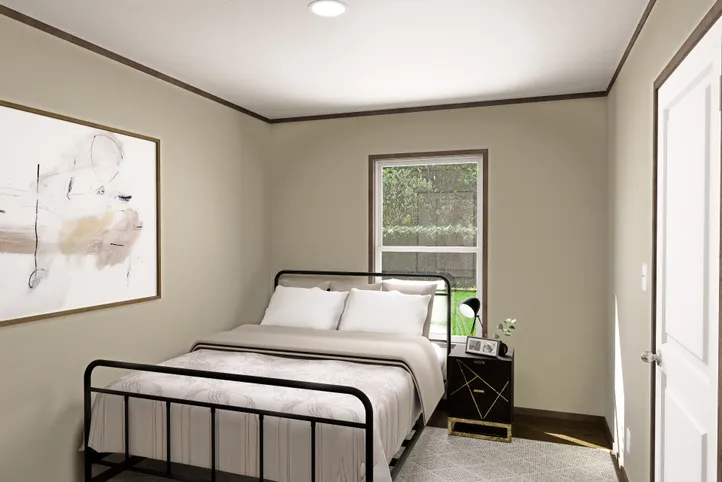 The FIJI Guest Bedroom. This Manufactured Mobile Home features 3 bedrooms and 2 baths.