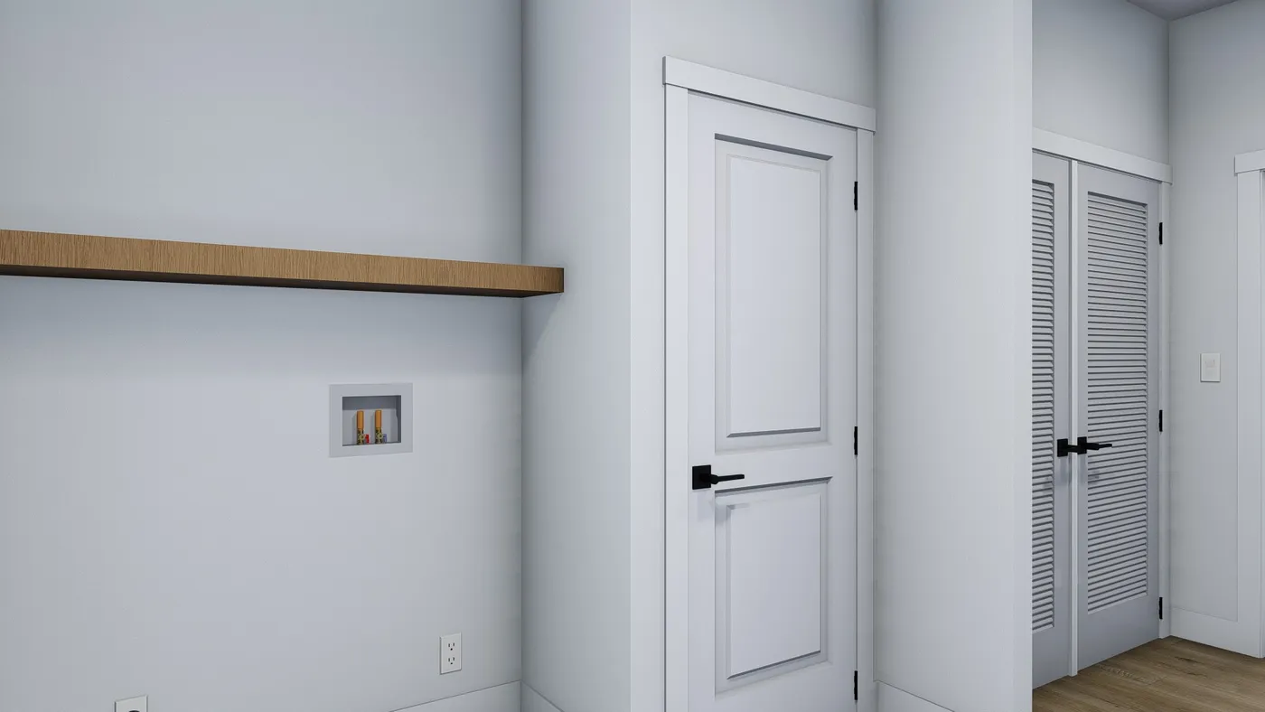The BRYCE Utility Room. This Manufactured Mobile Home features 3 bedrooms and 2 baths.