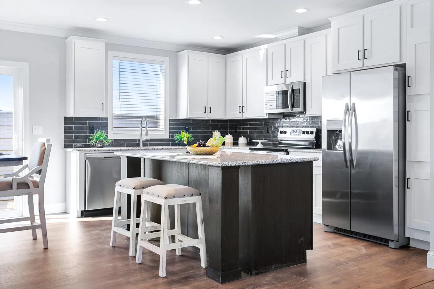 The THE FUJI Kitchen. This Manufactured Mobile Home features 4 bedrooms and 3 baths.