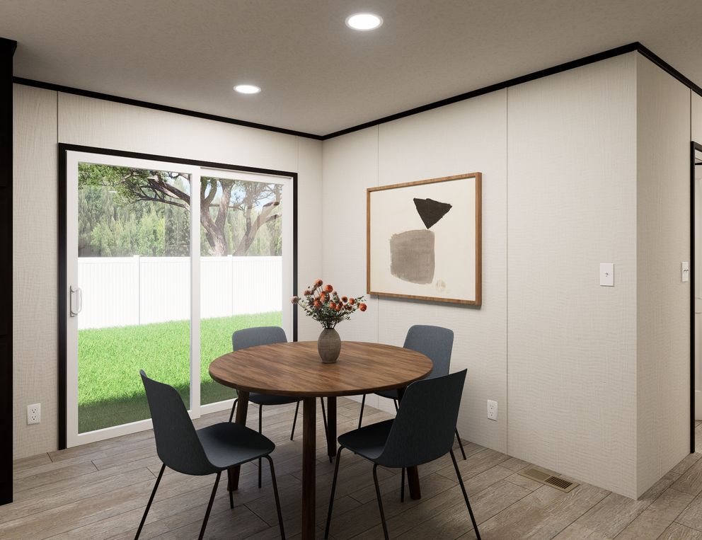 The ULTRA PRO HERCULES 28X68 3BR Dining Area. This Manufactured Mobile Home features 3 bedrooms and 2 baths.