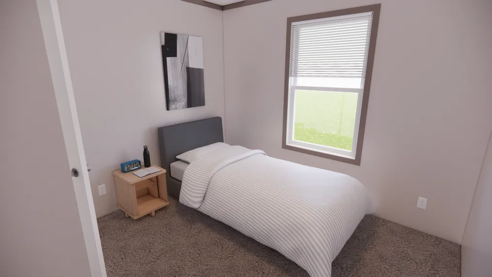 The 7616-4200 ADRENALINE Guest Bedroom. This Manufactured Mobile Home features 3 bedrooms and 2 baths.