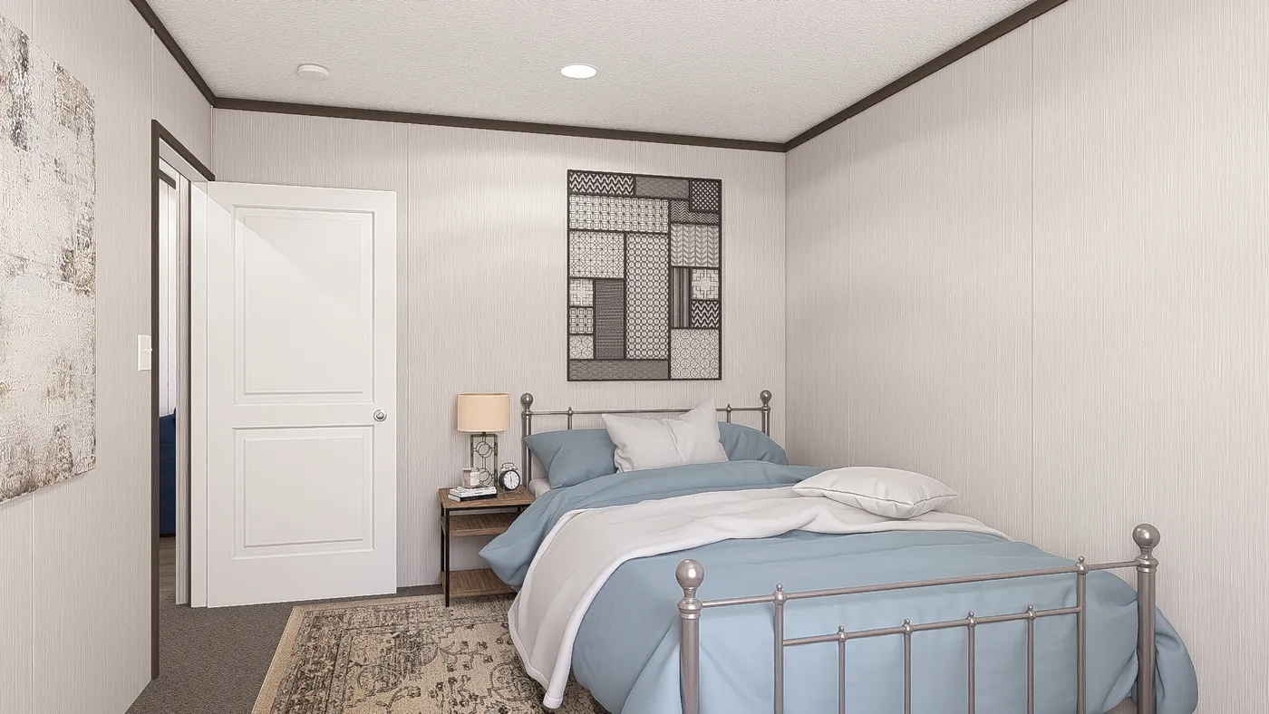 The LEGEND 28X68 Bedroom. This Manufactured Mobile Home features 4 bedrooms and 2 baths.