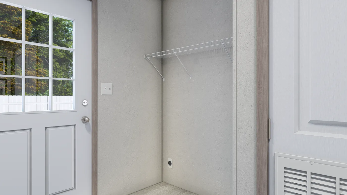 The 7616-4791 THE PULSE Utility Room. This Manufactured Mobile Home features 3 bedrooms and 2 baths.