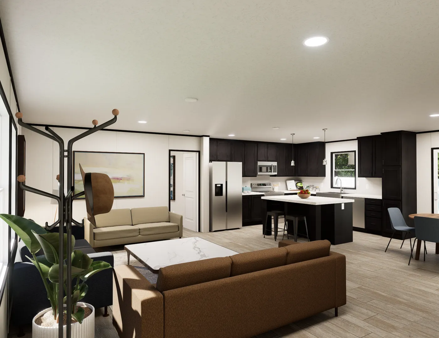 The ULTRA FLEX HERCULES 28X68 3BR Foyer. This Manufactured Mobile Home features 3 bedrooms and 2 baths.