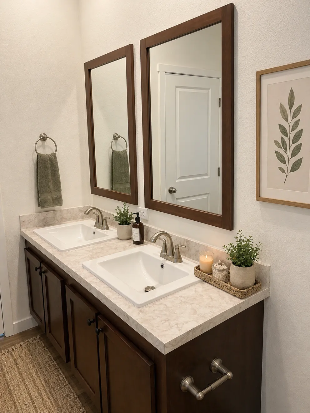 The ARIA Primary Bathroom. This Manufactured Mobile Home features 3 bedrooms and 2 baths.