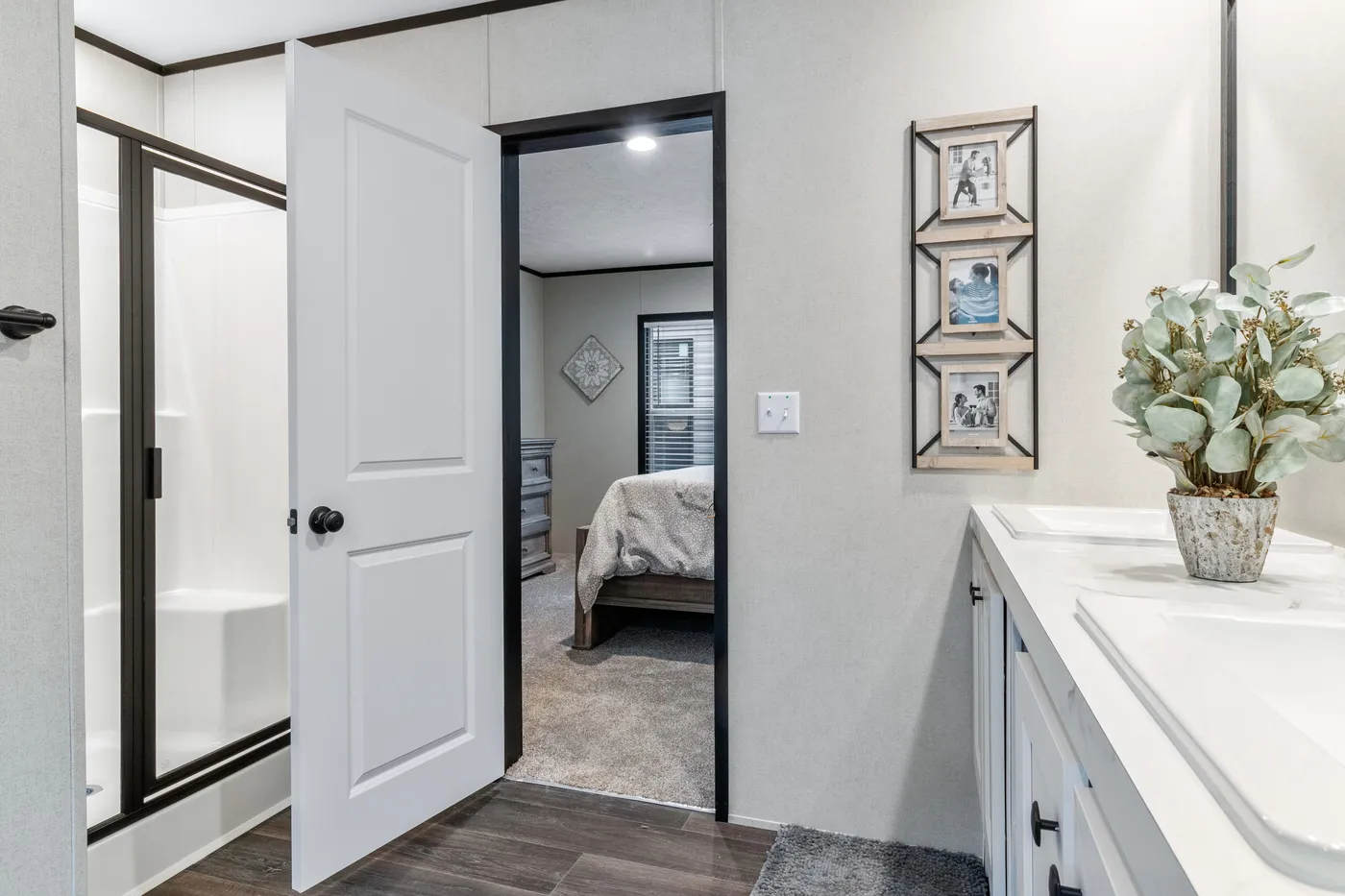 The THE RENEGADE Primary Bathroom. This Manufactured Mobile Home features 3 bedrooms and 2 baths.