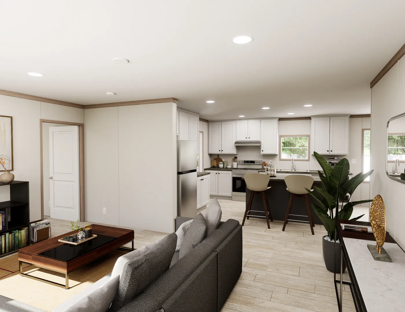 The ULTRA FLEX 60 Foyer. This Manufactured Mobile Home features 3 bedrooms and 2 baths.