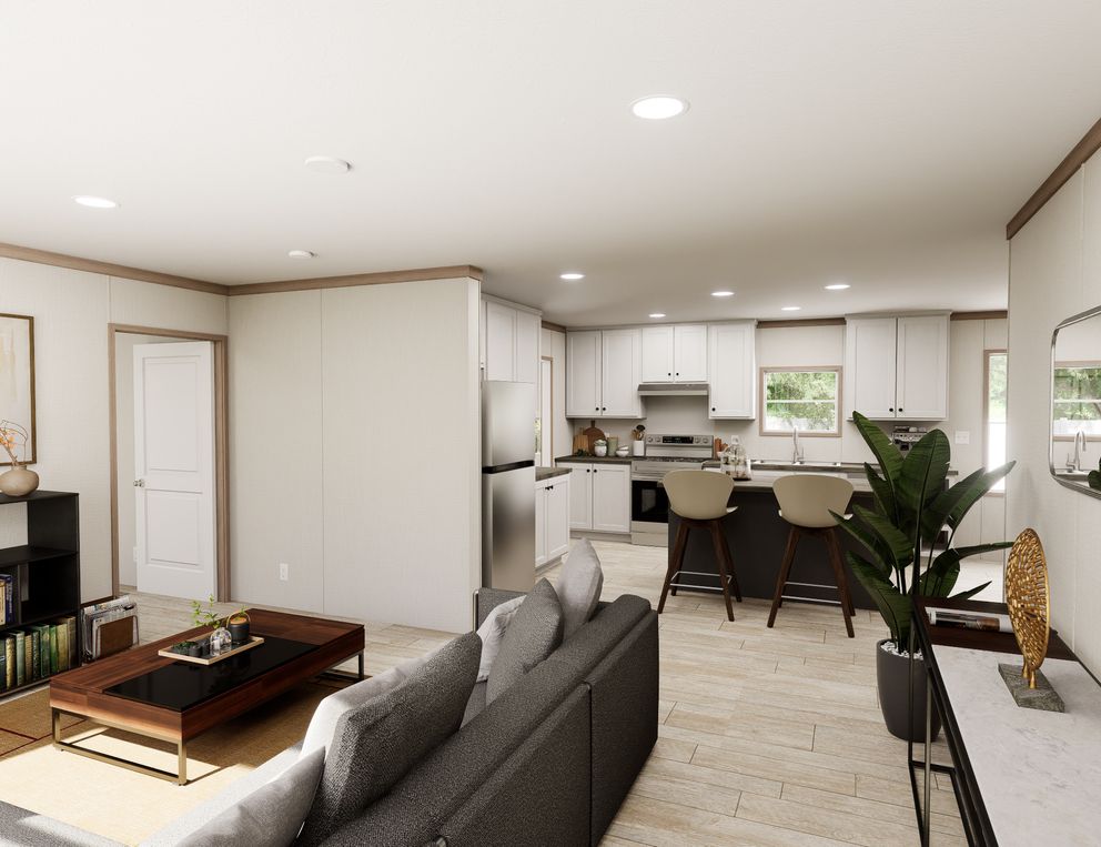 The ULTRA FLEX 60 Foyer. This Manufactured Mobile Home features 3 bedrooms and 2 baths.