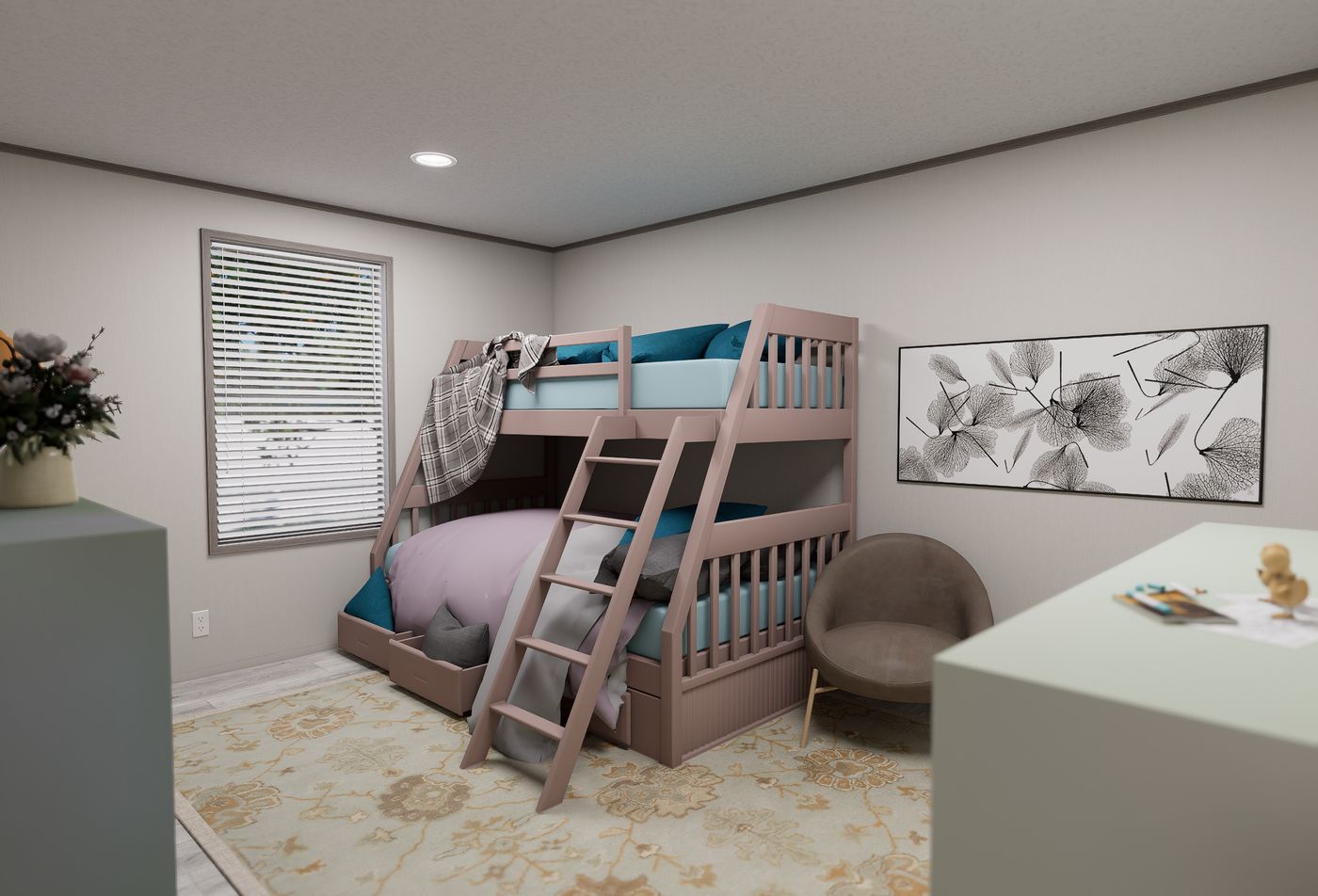 The DIAMOND Bedroom. This Manufactured Mobile Home features 3 bedrooms and 2 baths.