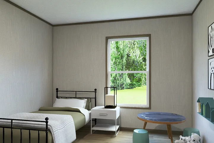 The MOROCCO Guest Bedroom. This Manufactured Mobile Home features 4 bedrooms and 2 baths.