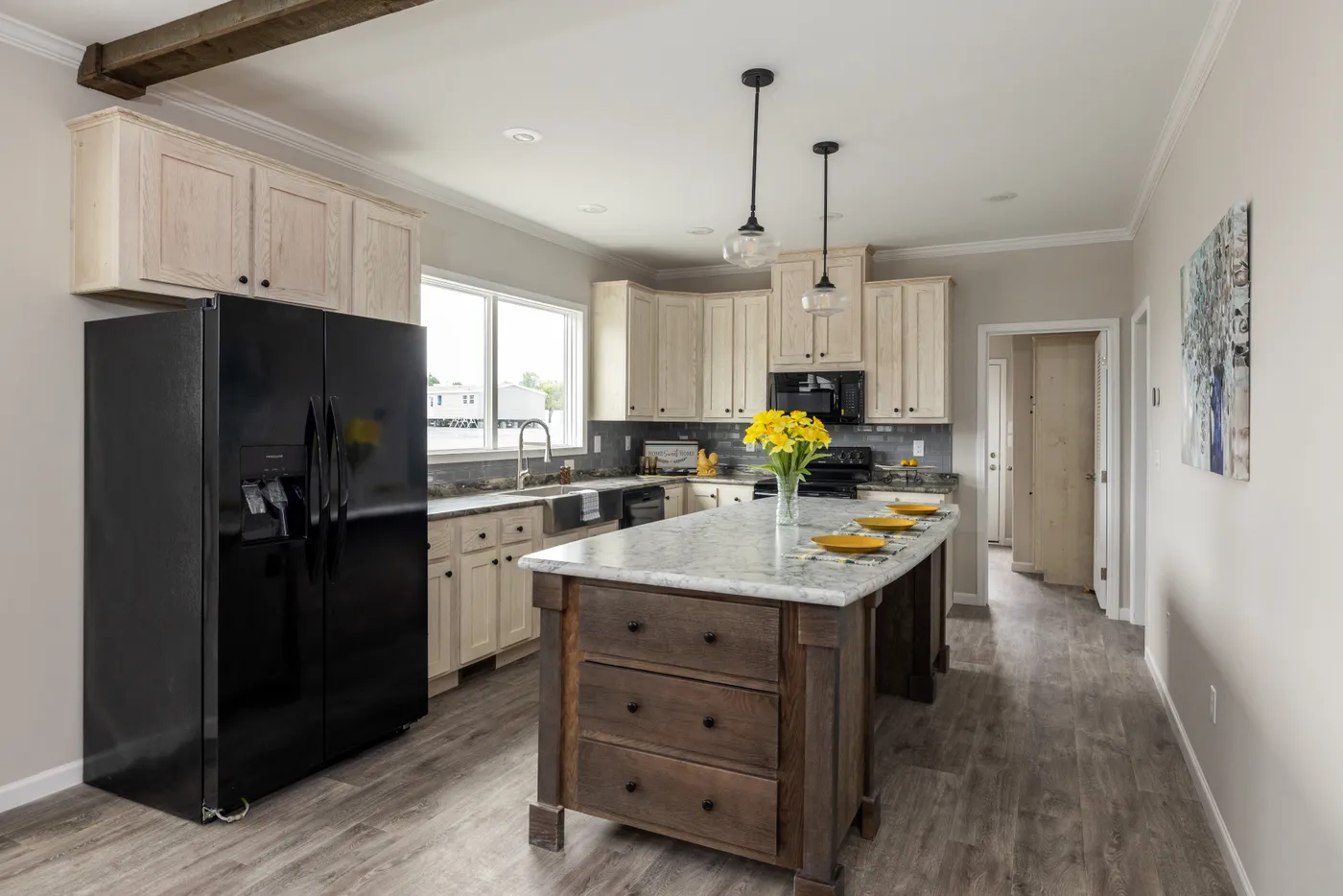 The THE ROGUE Kitchen. This Manufactured Mobile Home features 3 bedrooms and 2 baths.