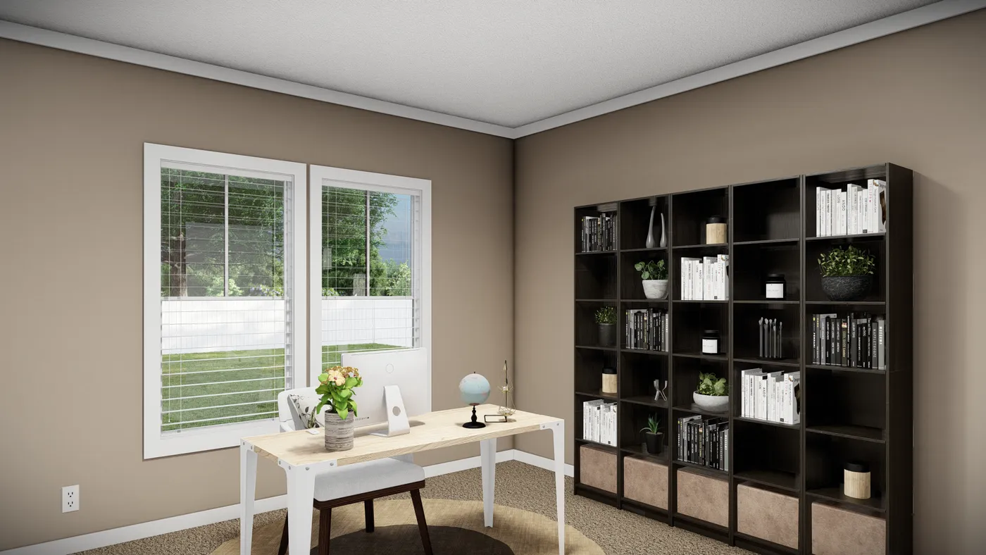 The THE LLOYD II Bedroom. This Manufactured Mobile Home features 3 bedrooms and 2 baths.