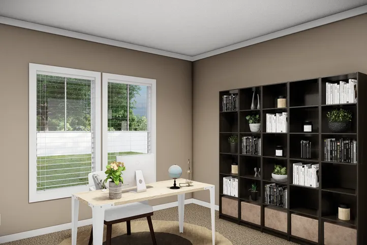 The THE LLOYD II Bedroom. This Manufactured Mobile Home features 3 bedrooms and 2 baths.