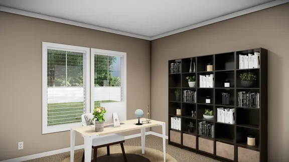 The THE LLOYD II Bedroom. This Manufactured Mobile Home features 3 bedrooms and 2 baths.