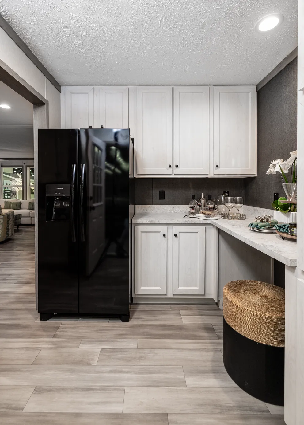 The 6428-E792 THE PULSE Kitchen. This Manufactured Mobile Home features 3 bedrooms and 2.5 baths.