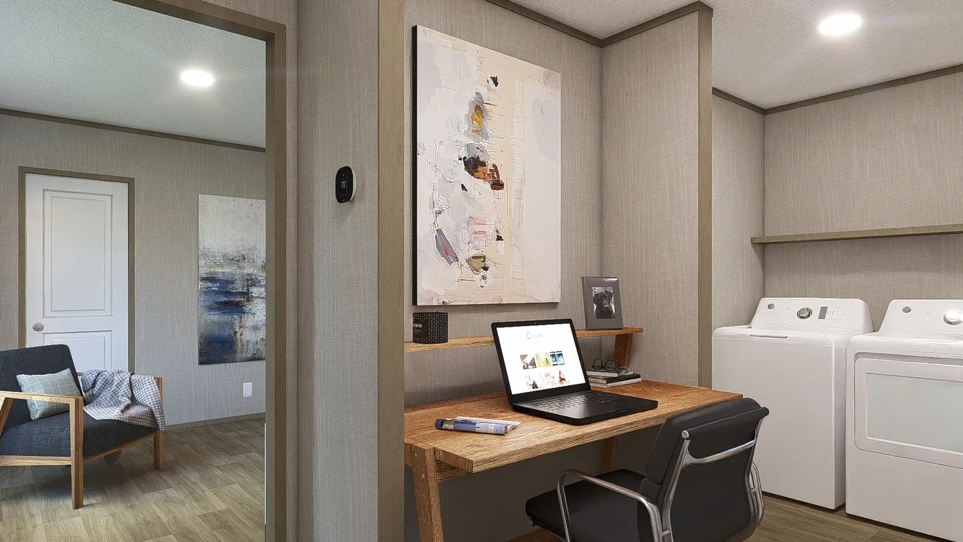 The TUSCANY Utility Room. This Manufactured Mobile Home features 2 bedrooms and 2 baths.