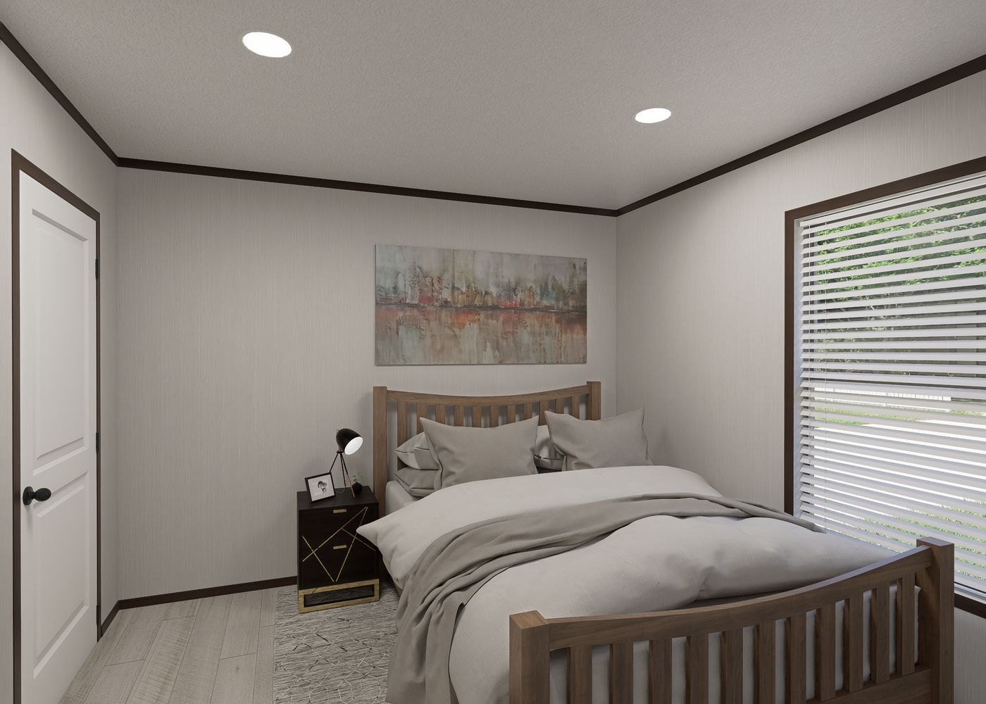 The SAPPHIRE Bedroom. This Manufactured Mobile Home features 4 bedrooms and 2 baths.