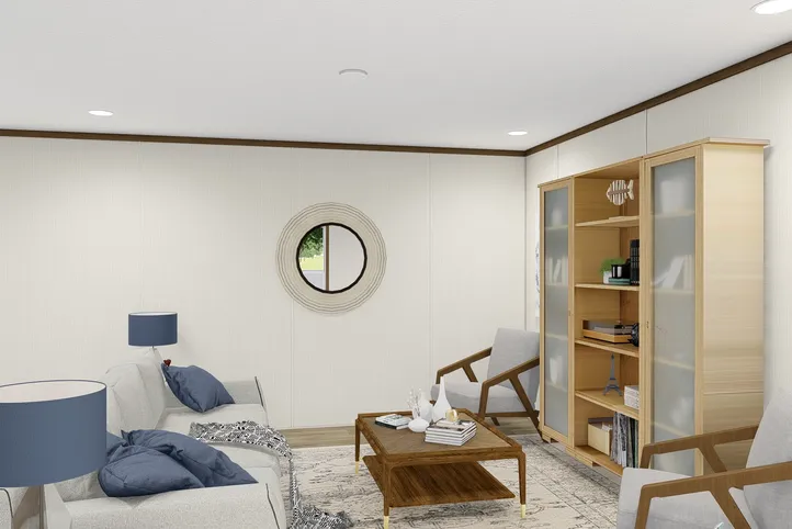 The BALANCE Living Room. This Manufactured Mobile Home features 3 bedrooms and 2 baths.