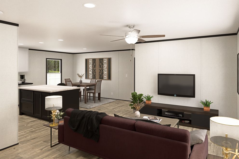 The THE MOUNTAINEER 48 Foyer. This Manufactured Mobile Home features 3 bedrooms and 2 baths.
