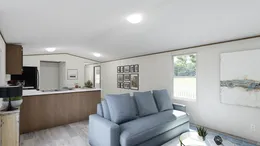 The BLISS Living Room. This Manufactured Mobile Home features 2 bedrooms and 1 bath.