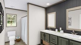 The DRAKE   28X40 Primary Bathroom. This Manufactured Mobile Home features 3 bedrooms and 2 baths.