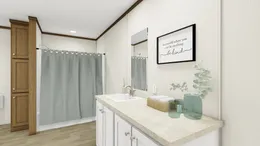 The DISCOVER Primary Bathroom. This Manufactured Mobile Home features 3 bedrooms and 2 baths.