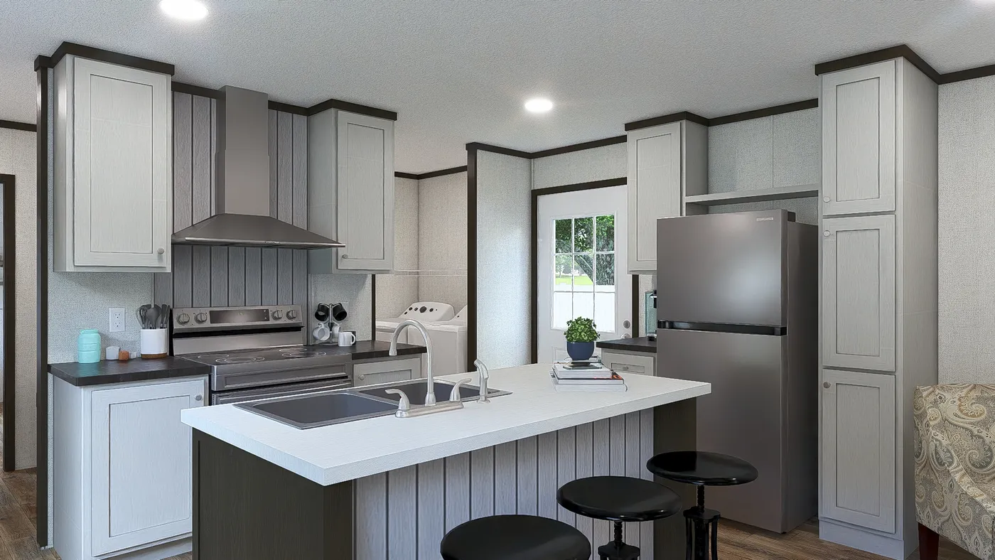 The INTUITION Kitchen. This Manufactured Mobile Home features 3 bedrooms and 2 baths.