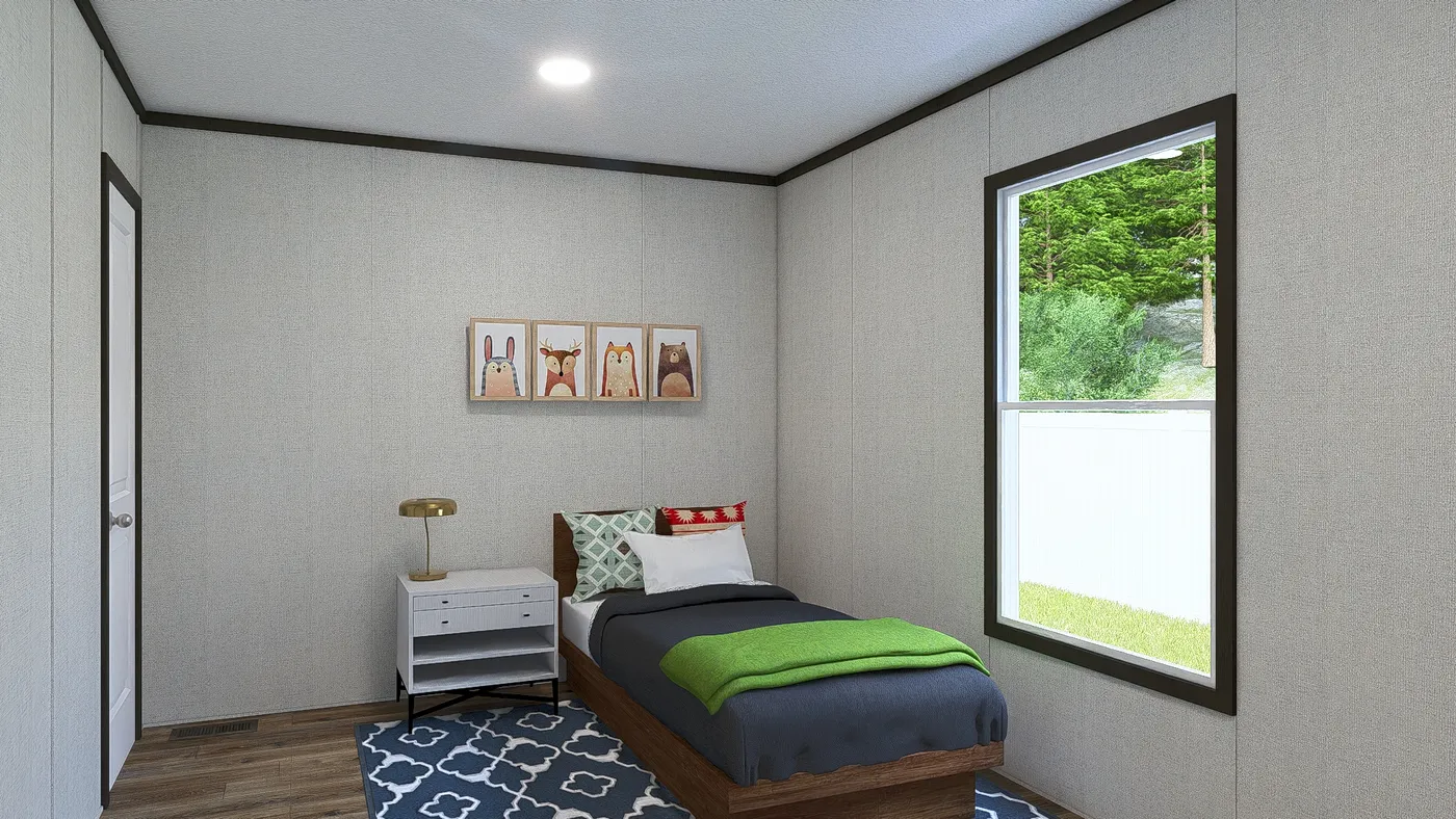 The DESIRE Bedroom. This Manufactured Mobile Home features 3 bedrooms and 2 baths.