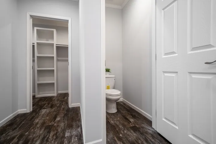 The THE HEWITT Primary Bathroom. This Manufactured Mobile Home features 4 bedrooms and 3 baths.