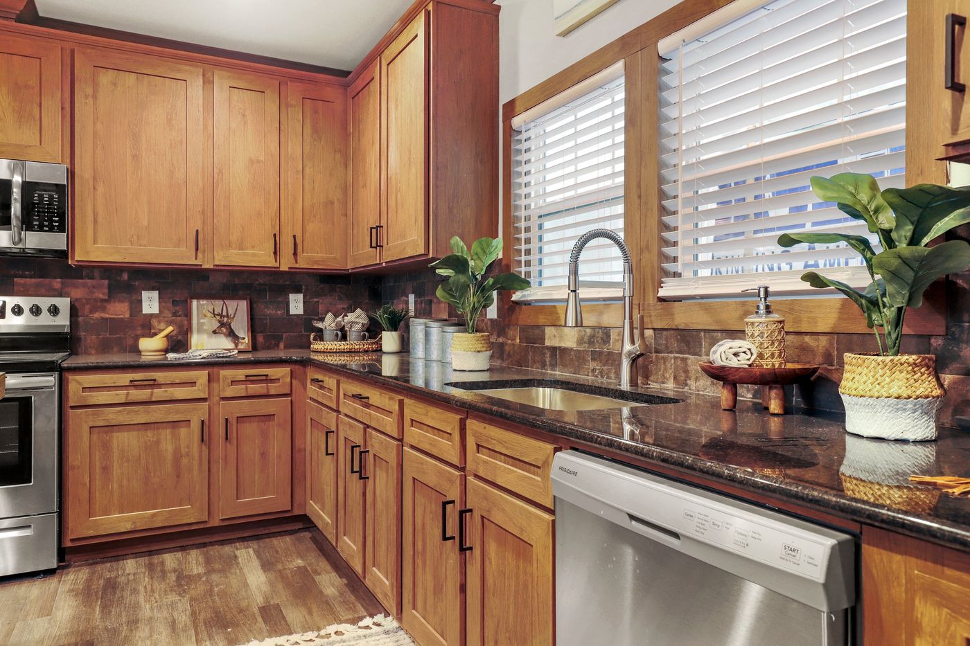 The THE DURANGO Kitchen. This Manufactured Mobile Home features 3 bedrooms and 2 baths.