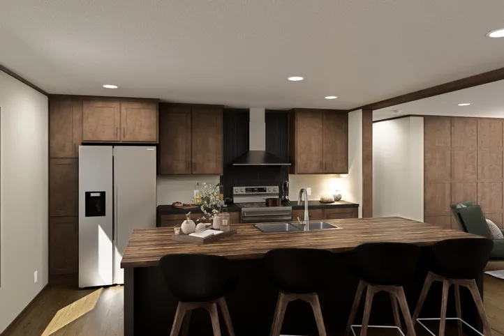 The EVEREST Kitchen. This Manufactured Mobile Home features 4 bedrooms and 2 baths.