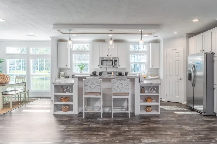 The THE HEWITT Kitchen. This Manufactured Mobile Home features 4 bedrooms and 3 baths.