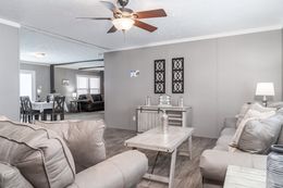 The THE FUSION 32B Family Room. This Manufactured Mobile Home features 4 bedrooms and 2 baths.